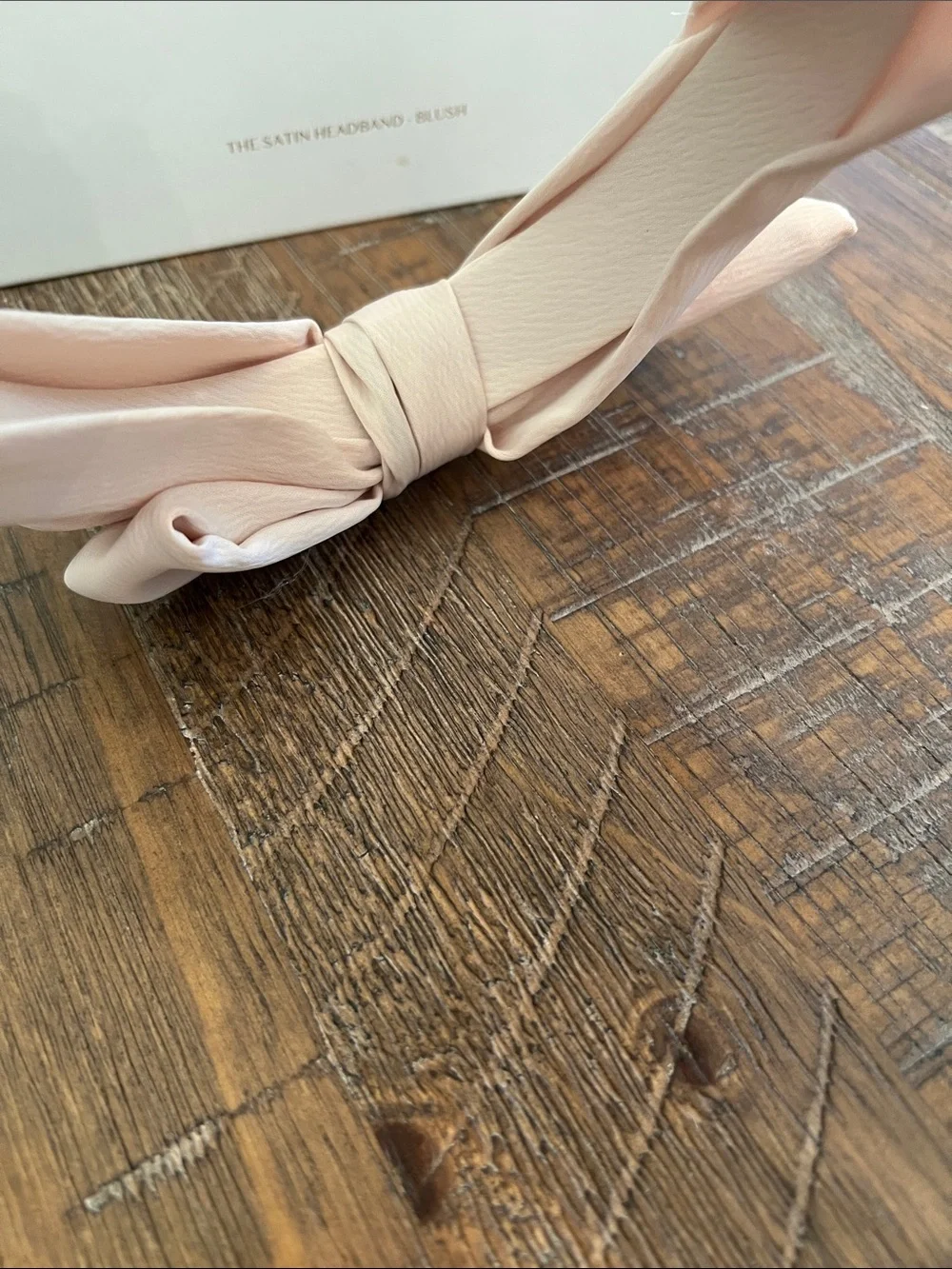 Kristin Ess Satin Headband - Blush new